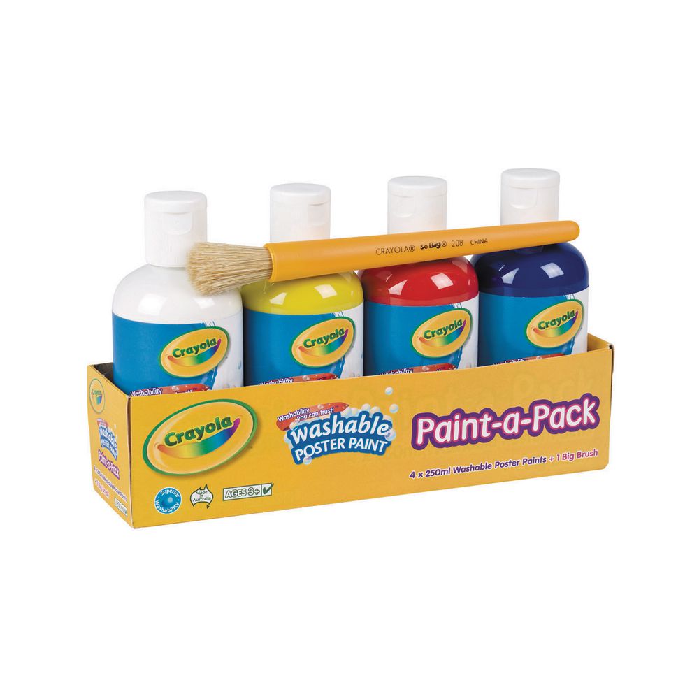 Crayola Paint-A-Pack Poster Paints 4 Pack